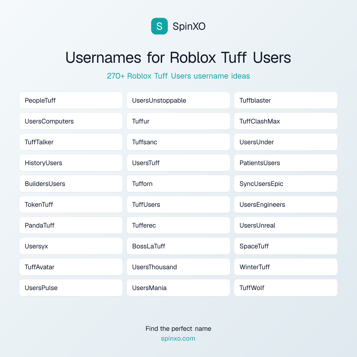 Roblox Tuff Users Username Ideas 300 Aesthetic Cute Cool Names Square Image